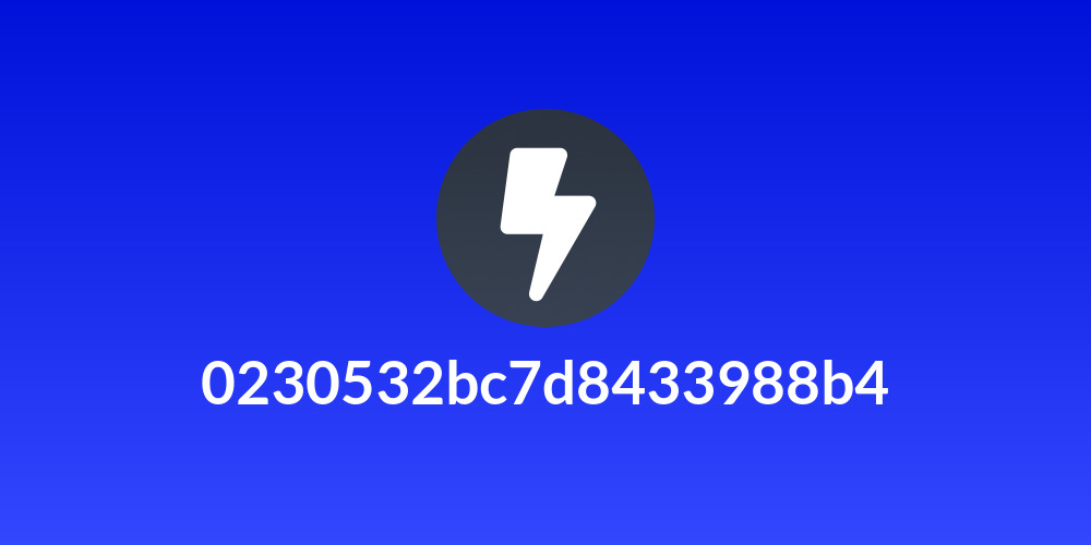 0230532bc7d8433988b4