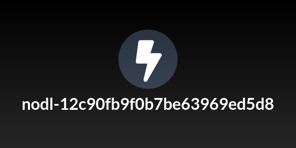 nodl-12c90fb9f0b7be63969ed5d8