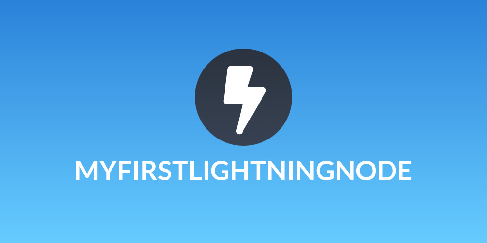 MYFIRSTLIGHTNINGNODE