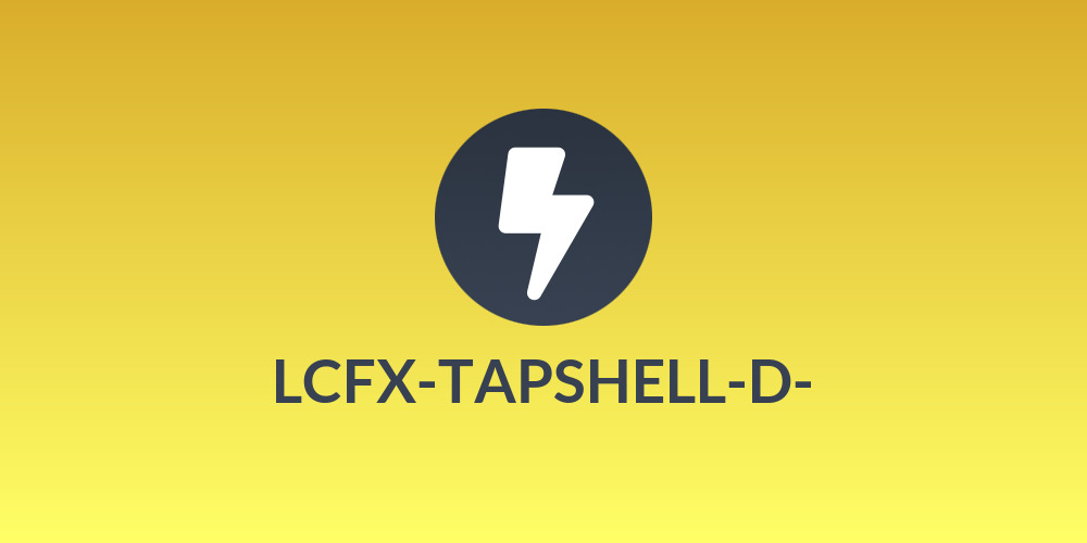 LCFX-TAPSHELL-D-💸