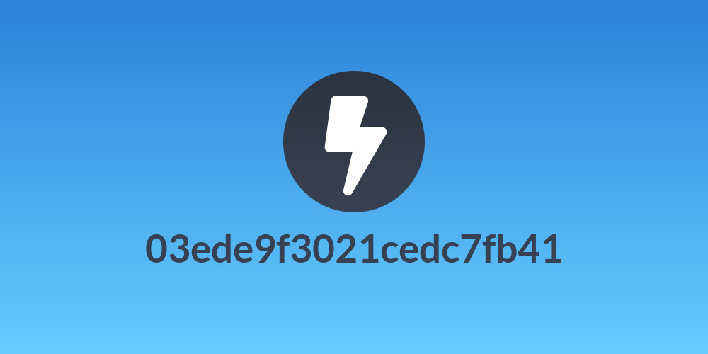 03ede9f3021cedc7fb41