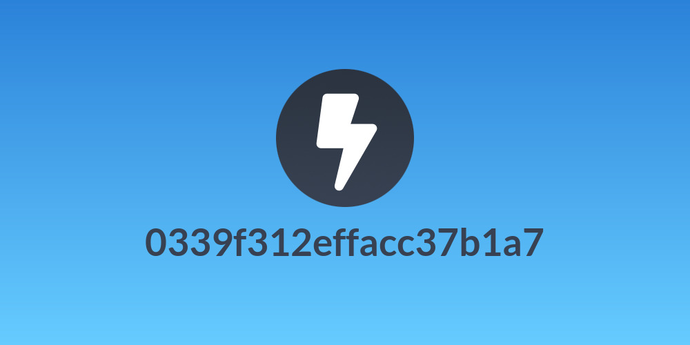 0339f312effacc37b1a7