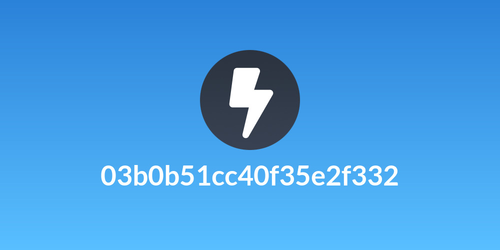 03b0b51cc40f35e2f332