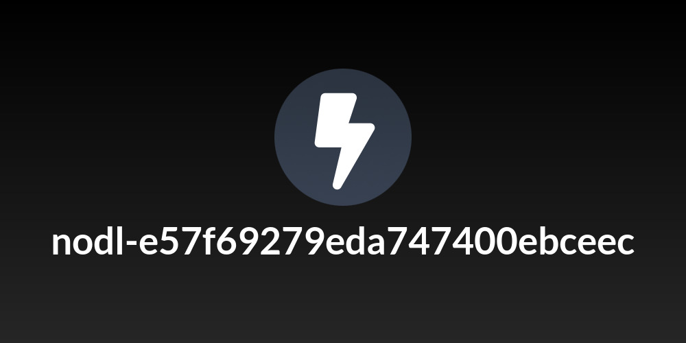 nodl-e57f69279eda747400ebceec