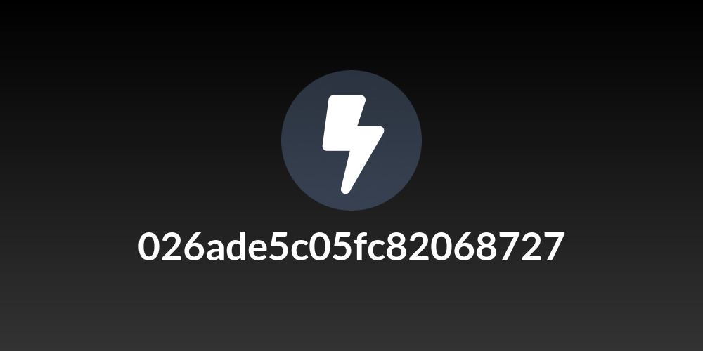 026ade5c05fc82068727