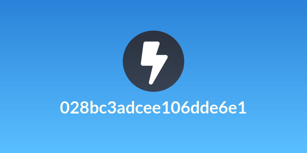 028bc3adcee106dde6e1