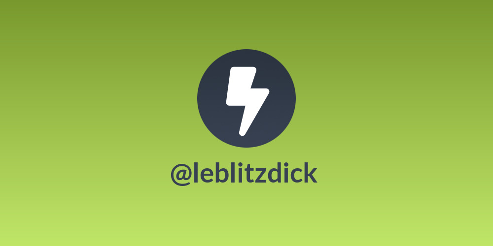 ⚡ @leblitzdick ⚡