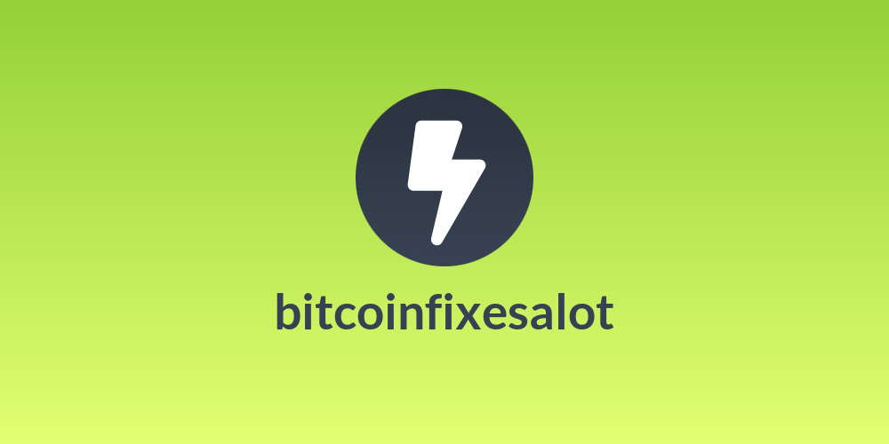 bitcoinfixesalot