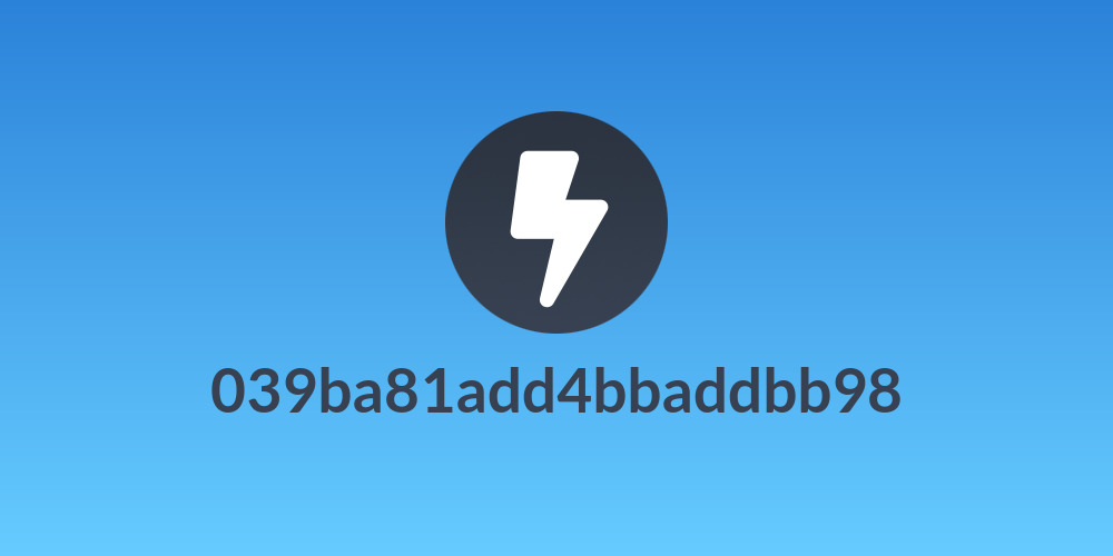 039ba81add4bbaddbb98