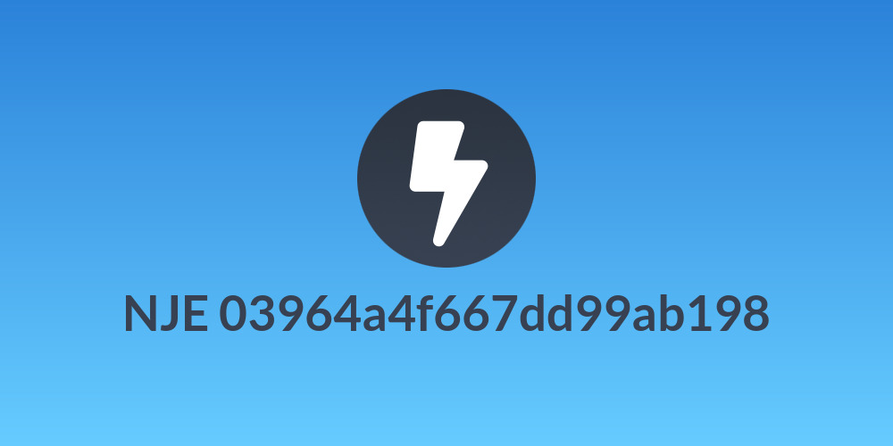 NJE 03964a4f667dd99ab198