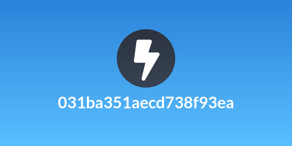 031ba351aecd738f93ea