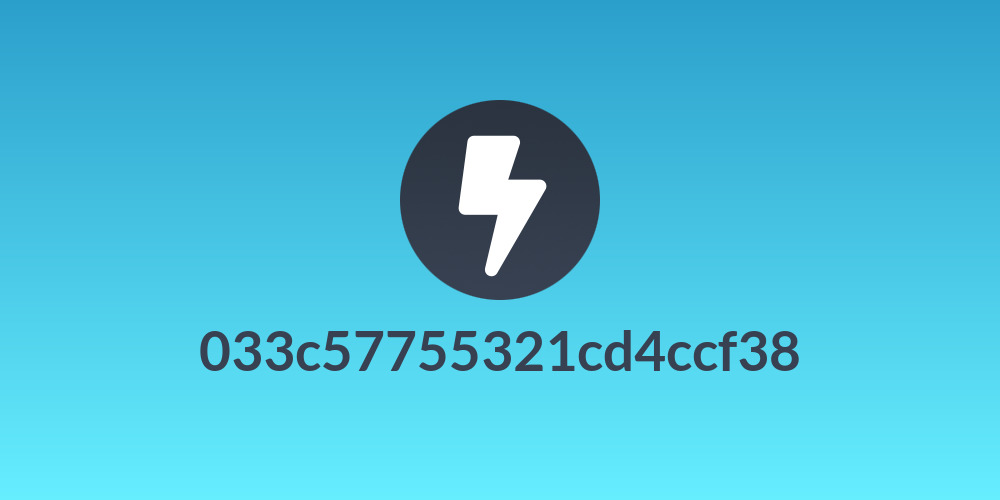 033c57755321cd4ccf38