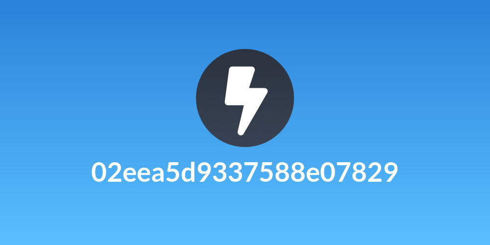 02eea5d9337588e07829