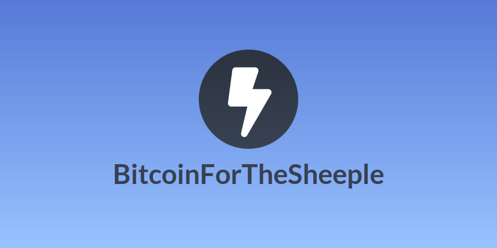 BitcoinForTheSheeple