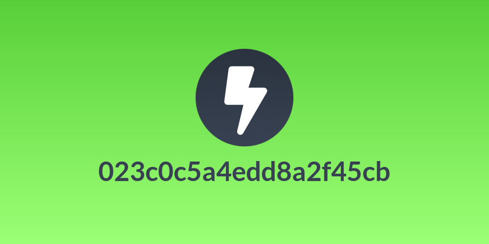 023c0c5a4edd8a2f45cb