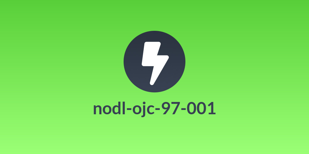 nodl-ojc-97-001