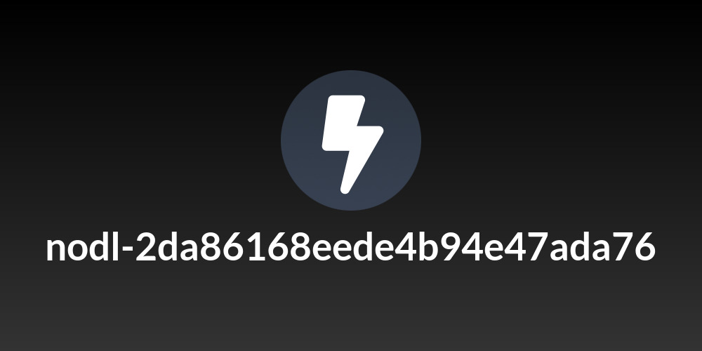 nodl-2da86168eede4b94e47ada76