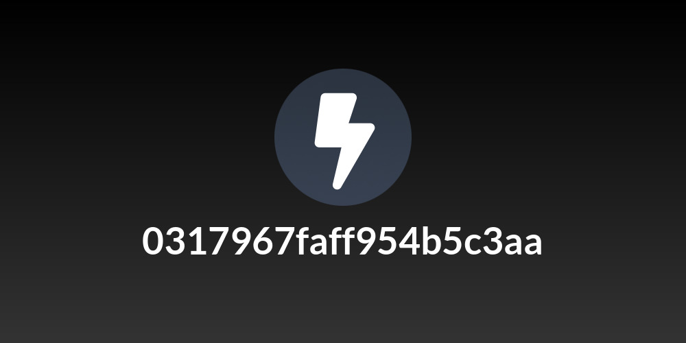 0317967faff954b5c3aa