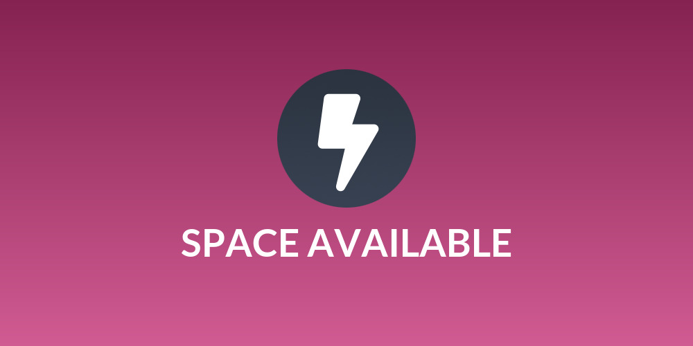 SPACE AVAILABLE