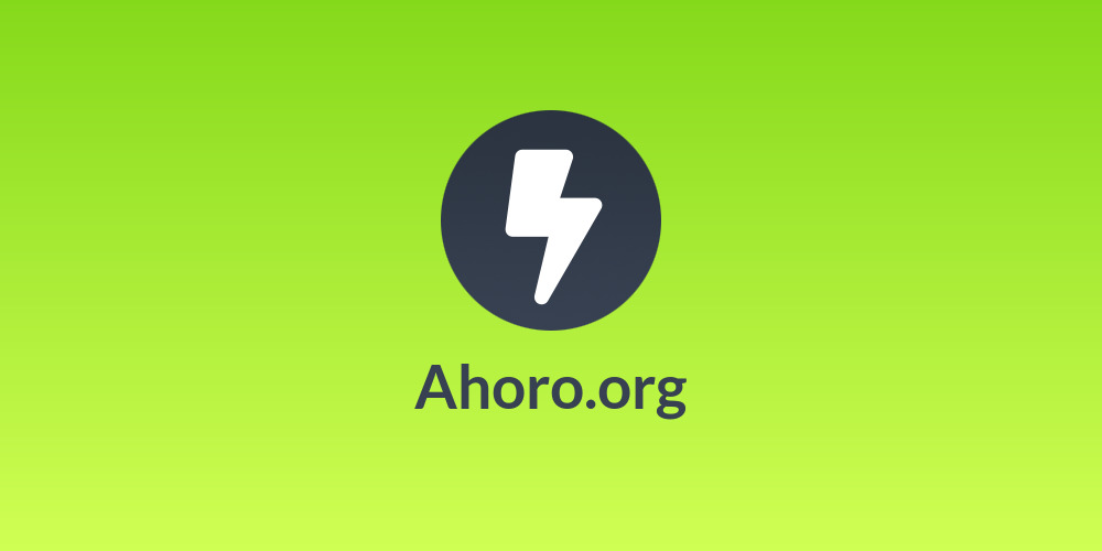 🌱Ahoro.org