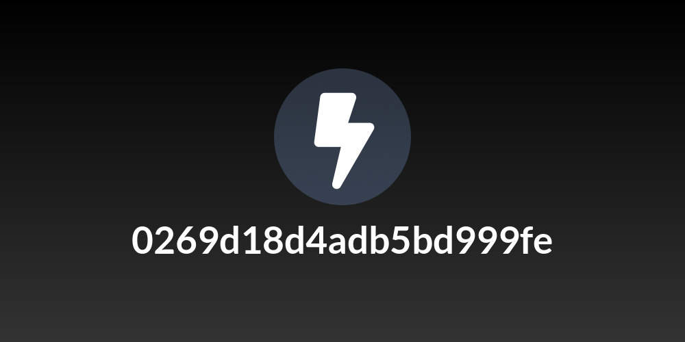 0269d18d4adb5bd999fe