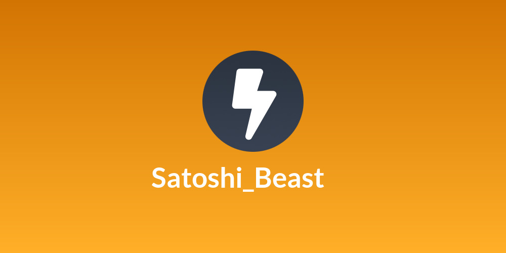 Satoshi_Beast⚡₿