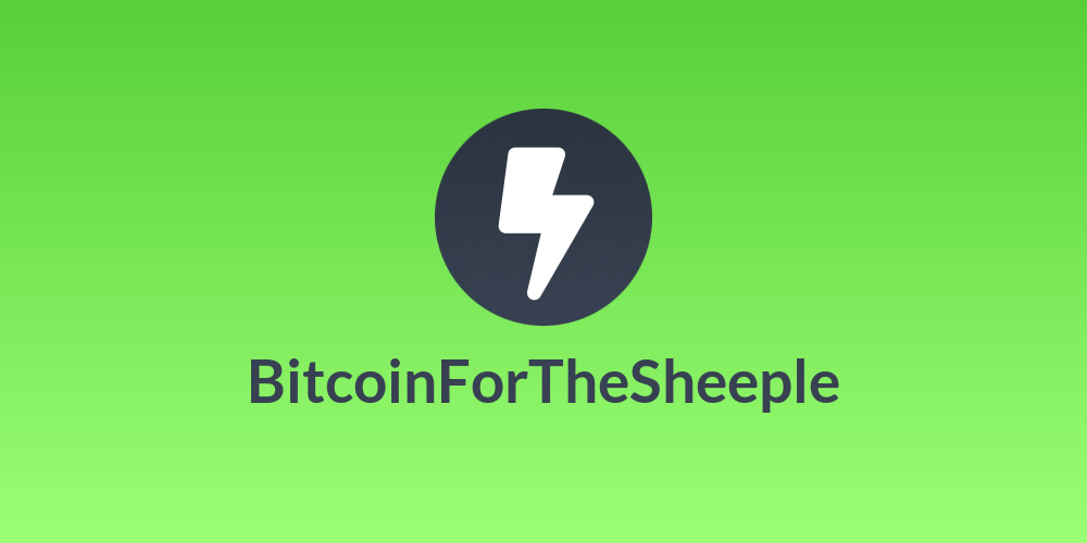 BitcoinForTheSheeple