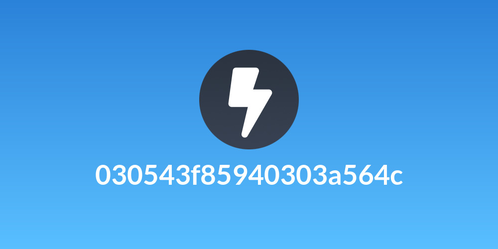 030543f85940303a564c