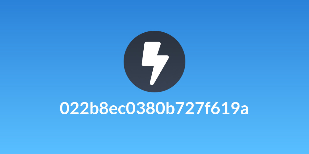 022b8ec0380b727f619a