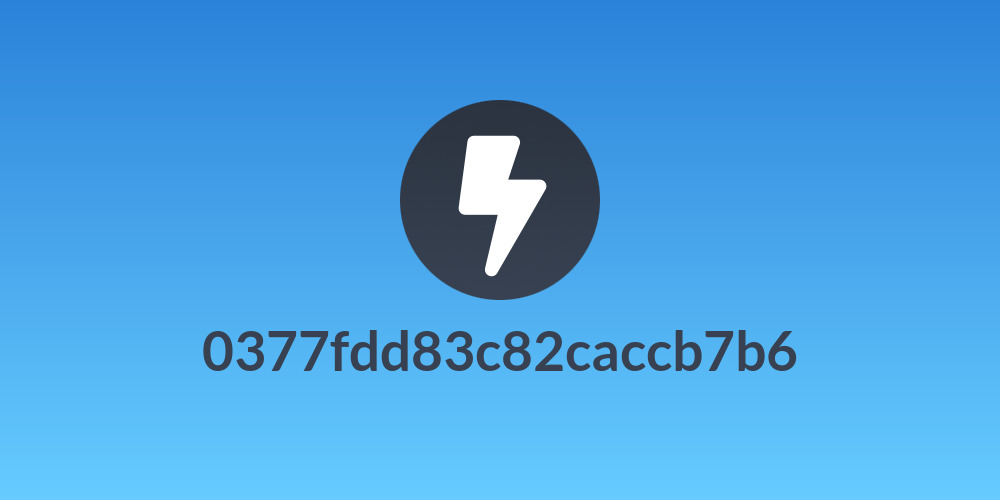 0377fdd83c82caccb7b6