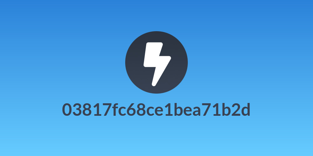 03817fc68ce1bea71b2d
