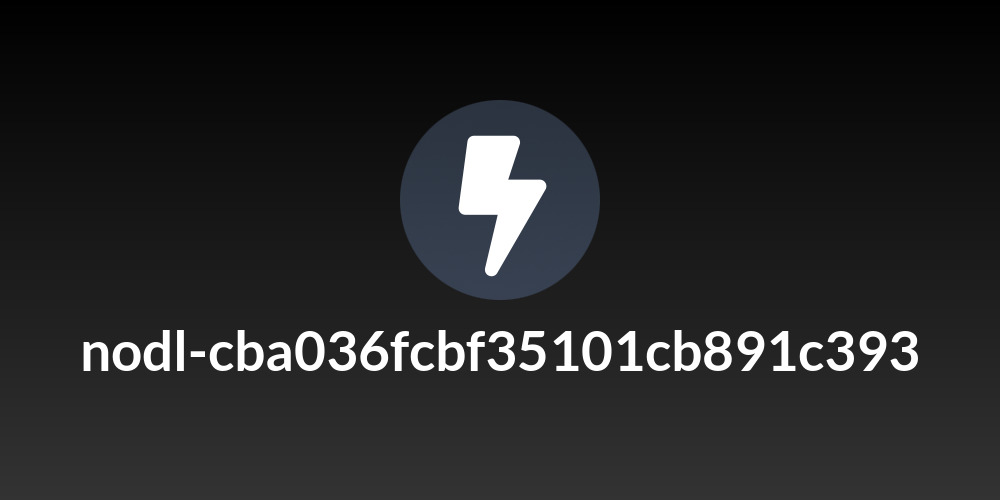 nodl-cba036fcbf35101cb891c393