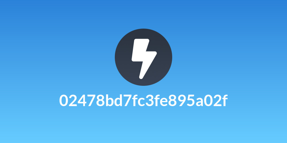 02478bd7fc3fe895a02f
