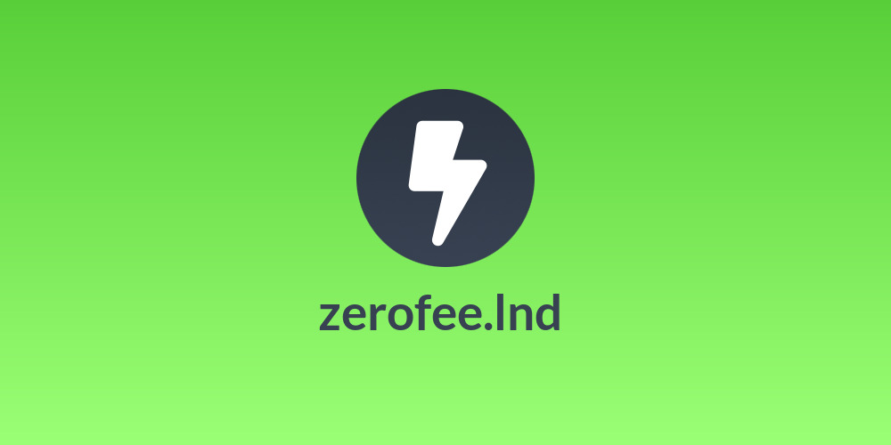 zerofee.lnd ⚡