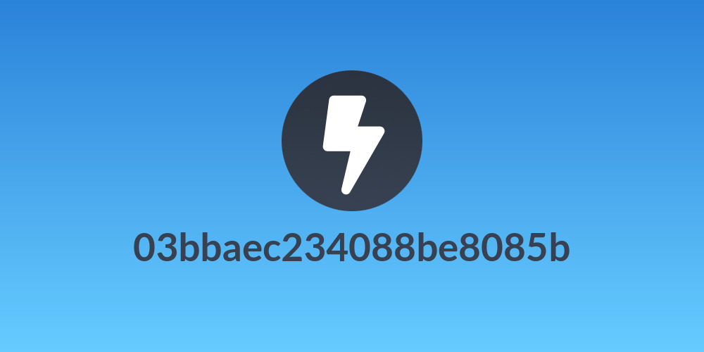 03bbaec234088be8085b