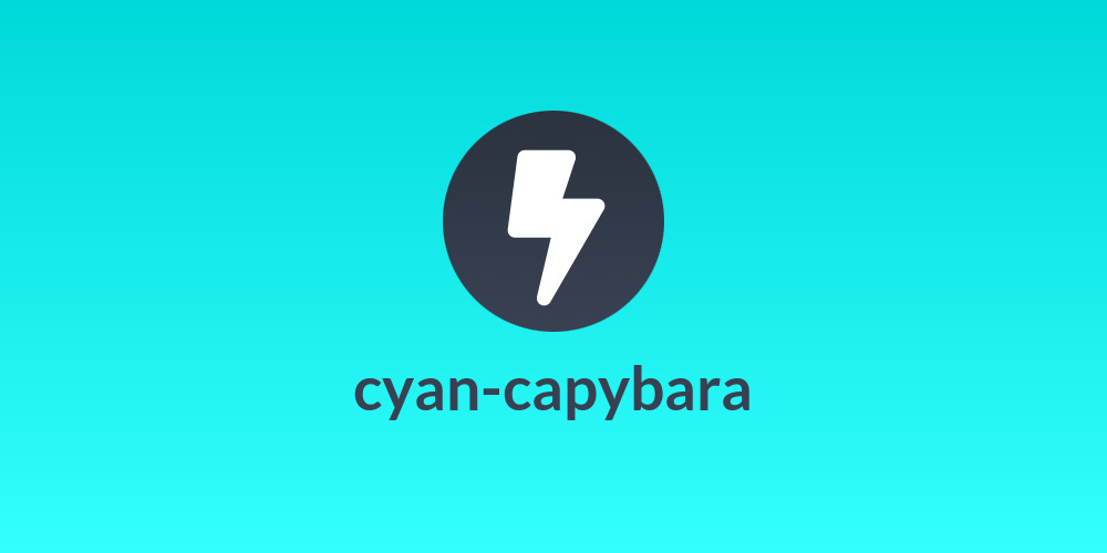 cyan-capybara