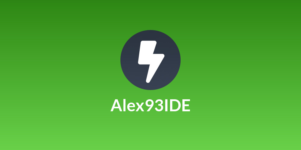 Alex93IDE
