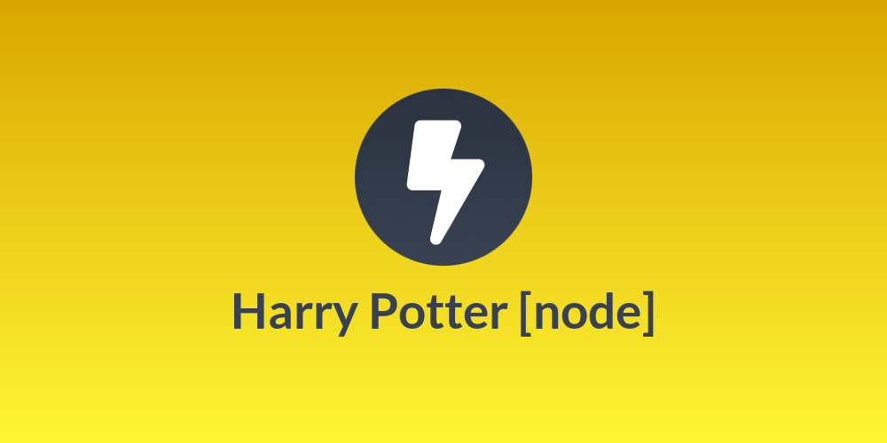 Harry Potter [node]⚡️