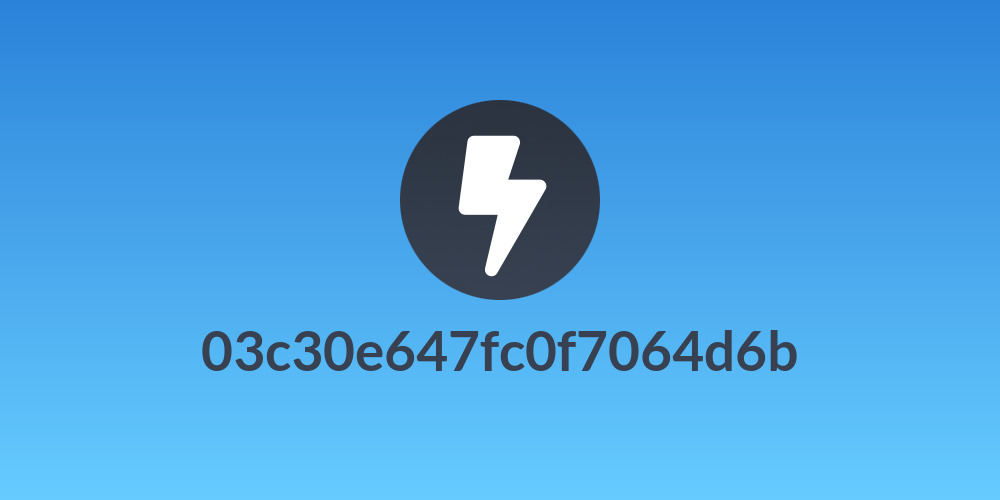 03c30e647fc0f7064d6b