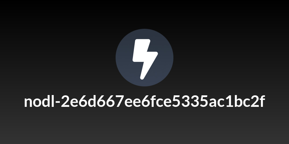 nodl-2e6d667ee6fce5335ac1bc2f