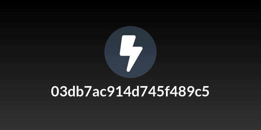 03db7ac914d745f489c5