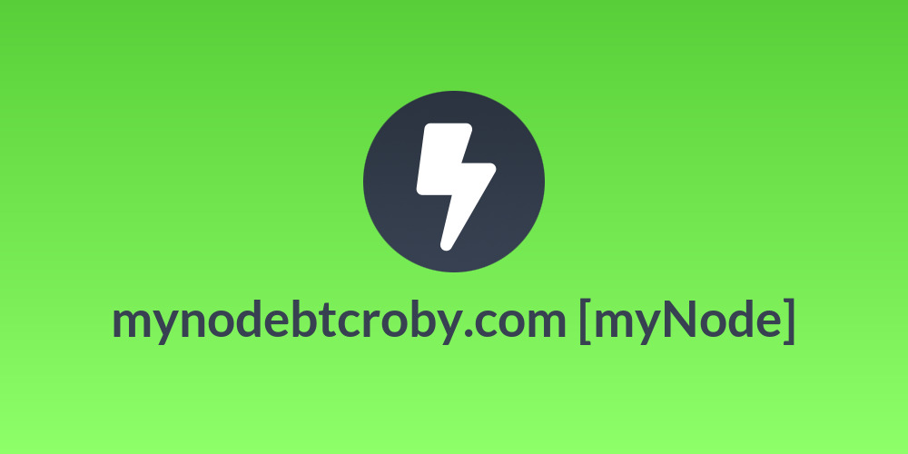 mynodebtcroby.com [myNode]
