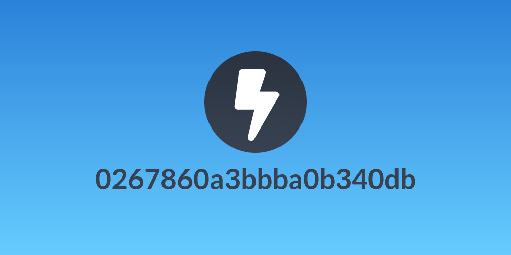 0267860a3bbba0b340db