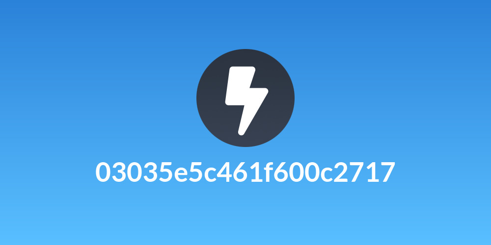 03035e5c461f600c2717