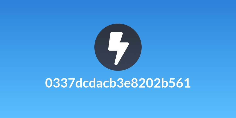 0337dcdacb3e8202b561