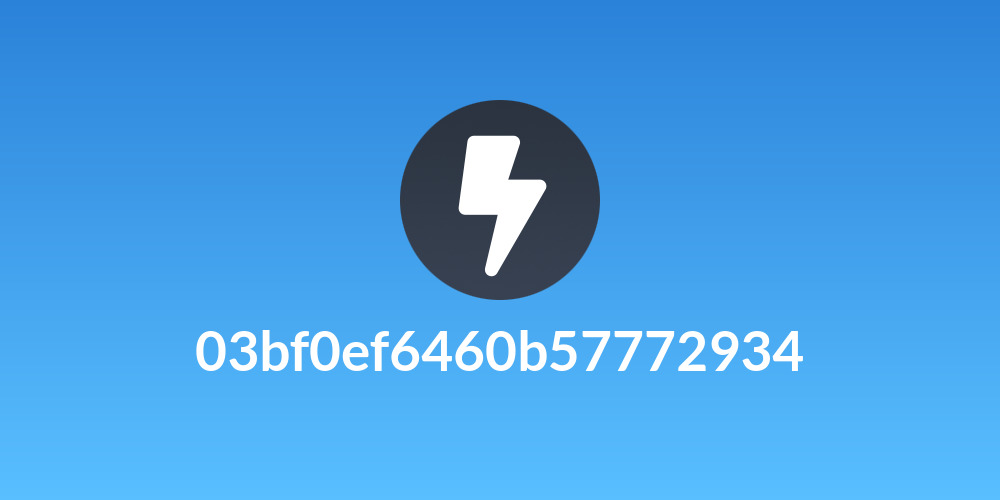 03bf0ef6460b57772934