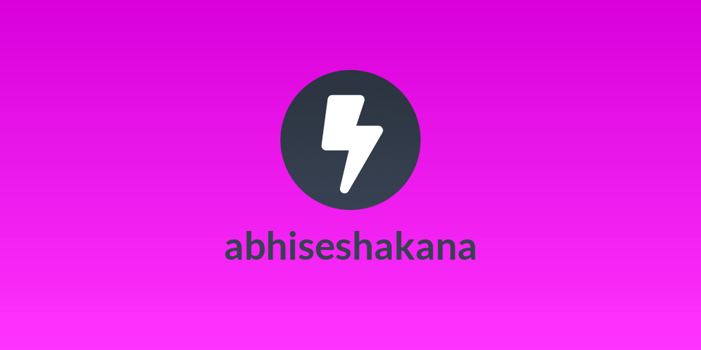 �abhiseshakana�