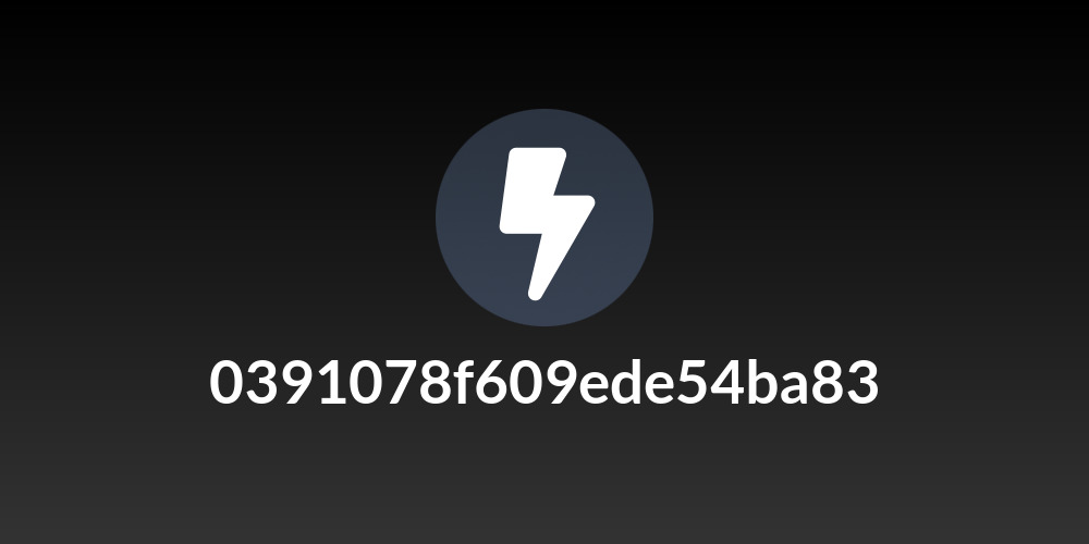 0391078f609ede54ba83