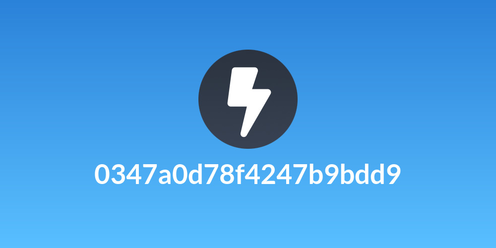 0347a0d78f4247b9bdd9