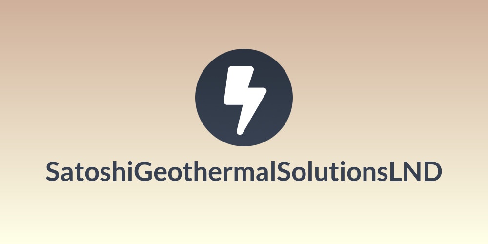 SatoshiGeothermalSolutionsLND